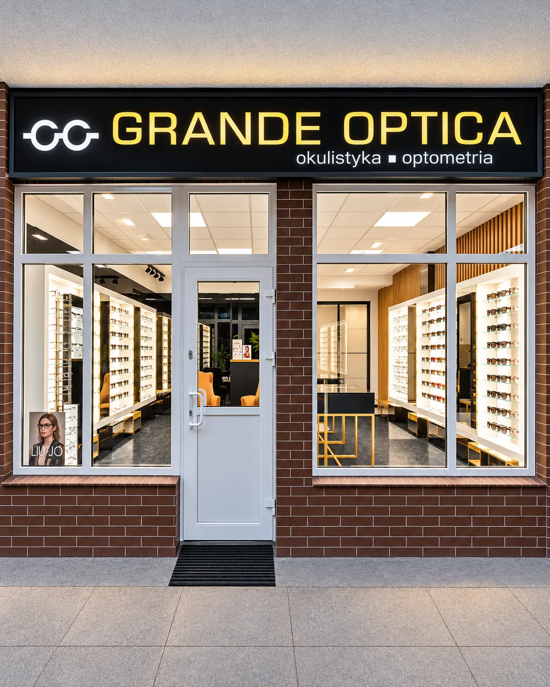 Witryna salonu Grande Optica Barcin