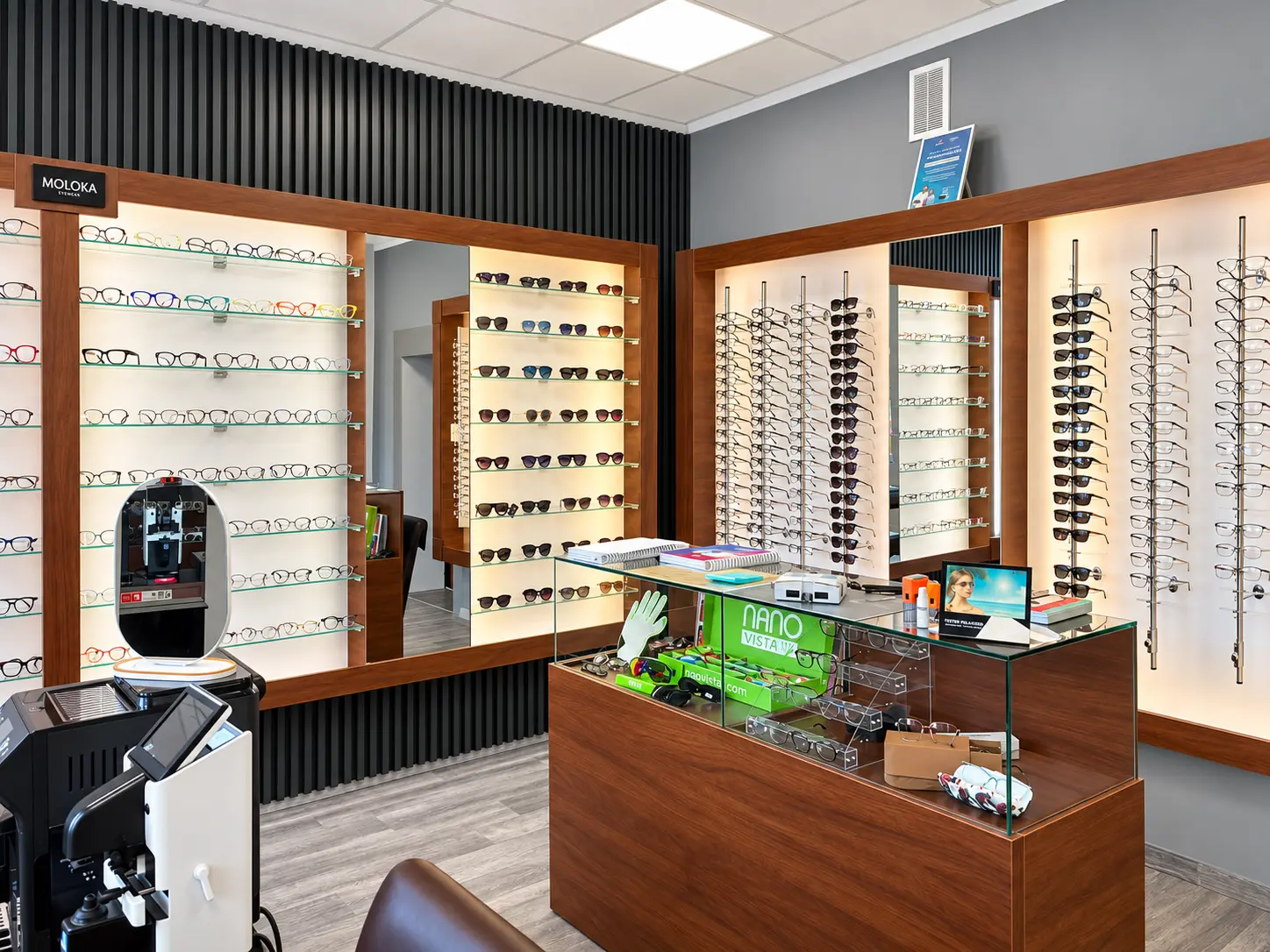 Wnętrze salonu Grande Optica Kcynia